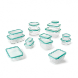 OXO Good Grips 30 Piece Snap Glass & Plastic Container Set