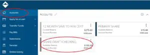 Online Banking Account Tile