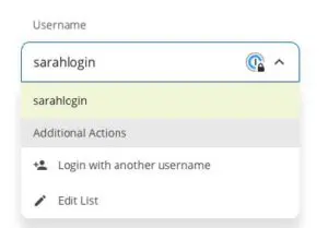 Multi-username Dropdown