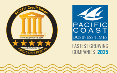 SESLOC Named Fastest Growing Credit Union in SLO County by Pacific Coast Business Times
