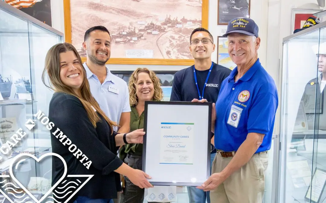 Steve David Earns SESLOC Cares for Community Award for Dedication to Central Coast Veteran’s Museum