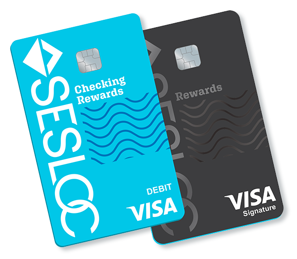 SESLOC credit and debit Rewards cards