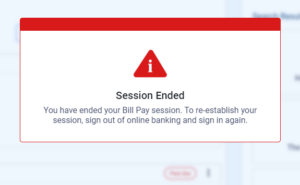 Bill Pay Session Time Out 2