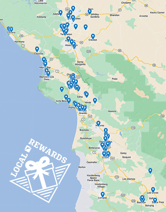 Local Rewards map