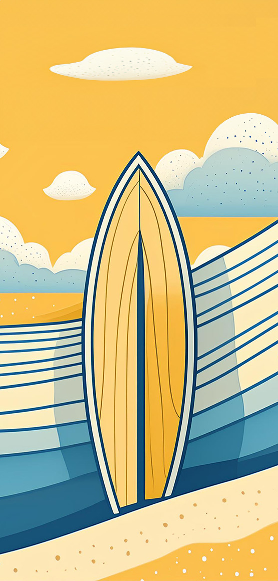 surfboard illustration